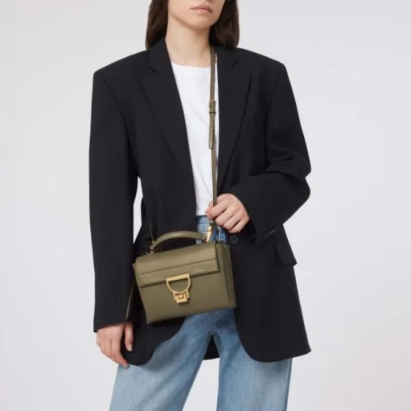 Arlettis Small Laurel Green Women Coccinelle Top Handle Bag