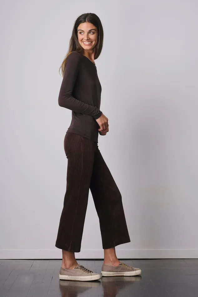 Avenue Montaigne ALEX Corduroy Brown Women Pants Avenue Montaigne ALEX Corduroy Brown Women Pants