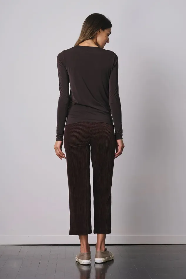 Avenue Montaigne ALEX Corduroy Brown Women Pants Avenue Montaigne ALEX Corduroy Brown Women Pants