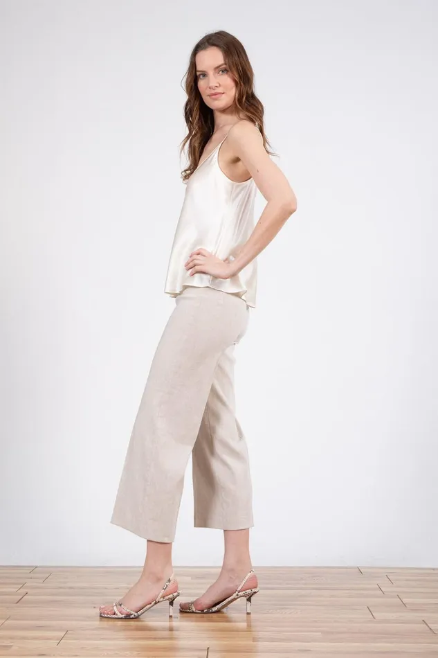 Avenue Montaigne ALEX Linen Oatmeal Women Pants Avenue Montaigne ALEX Linen Oatmeal Women Pants