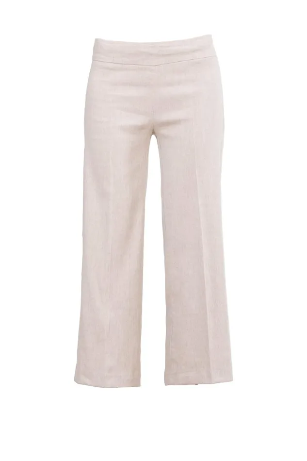 Avenue Montaigne ALEX Linen Oatmeal Women Pants Avenue Montaigne ALEX Linen Oatmeal Women Pants