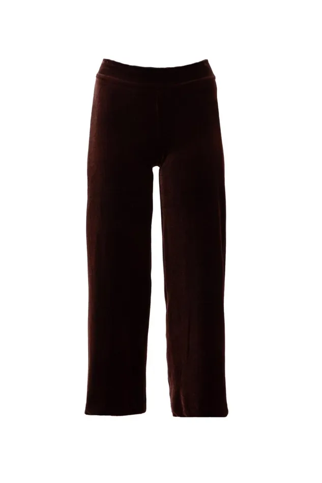 Avenue Montaigne ALEX Velvet Brown Women Pants Avenue Montaigne ALEX Velvet Brown Women Pants