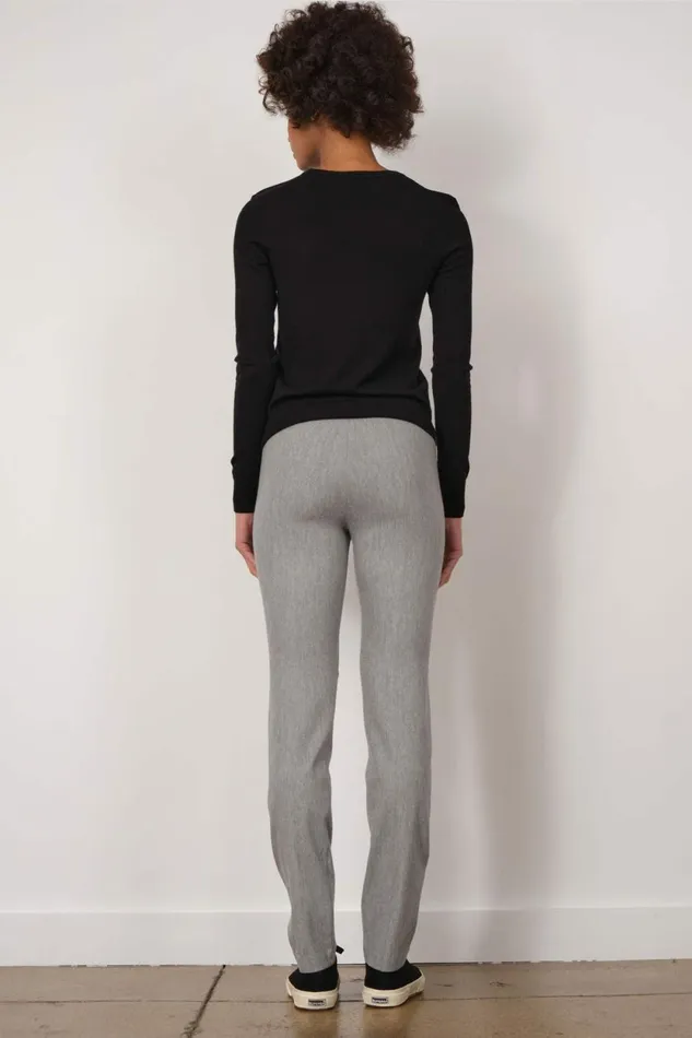 Avenue Montaigne BILLY Flannel Light Grey Women Pants