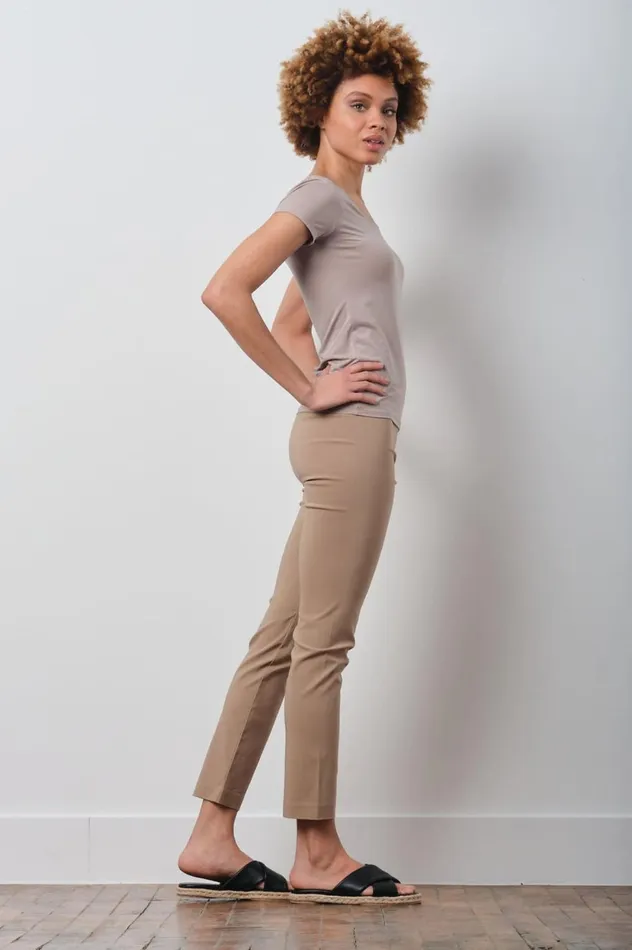 Avenue Montaigne LILI Signature Camel Women Pants Avenue Montaigne LILI Signature Camel Women Pants