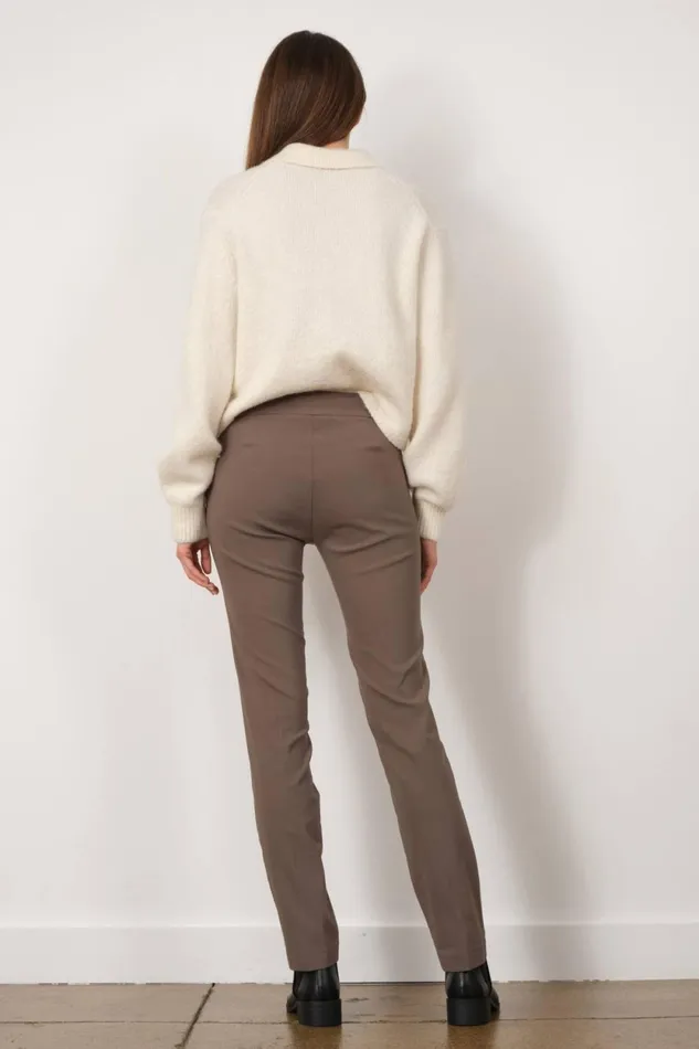 Avenue Montaigne LOUIS Signature Taupe Women Pants Avenue Montaigne LOUIS Signature Taupe Women Pants