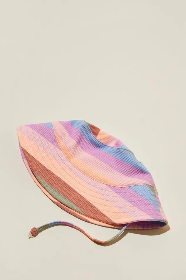 Baby Swimwear Cotton On Baby Swim Bucket Hat Popsiclemulti Stripe