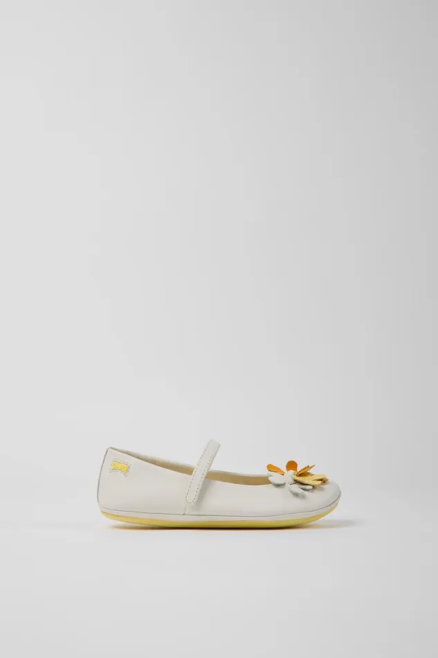 Ballerinas Kids Camper Twins White Leather Ballerinas Ballerinas Kids Camper Twins White Leather Ballerinas