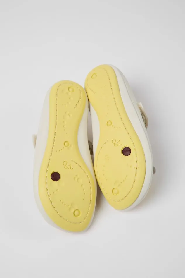 Ballerinas Kids Camper Twins White Leather Ballerinas Ballerinas Kids Camper Twins White Leather Ballerinas