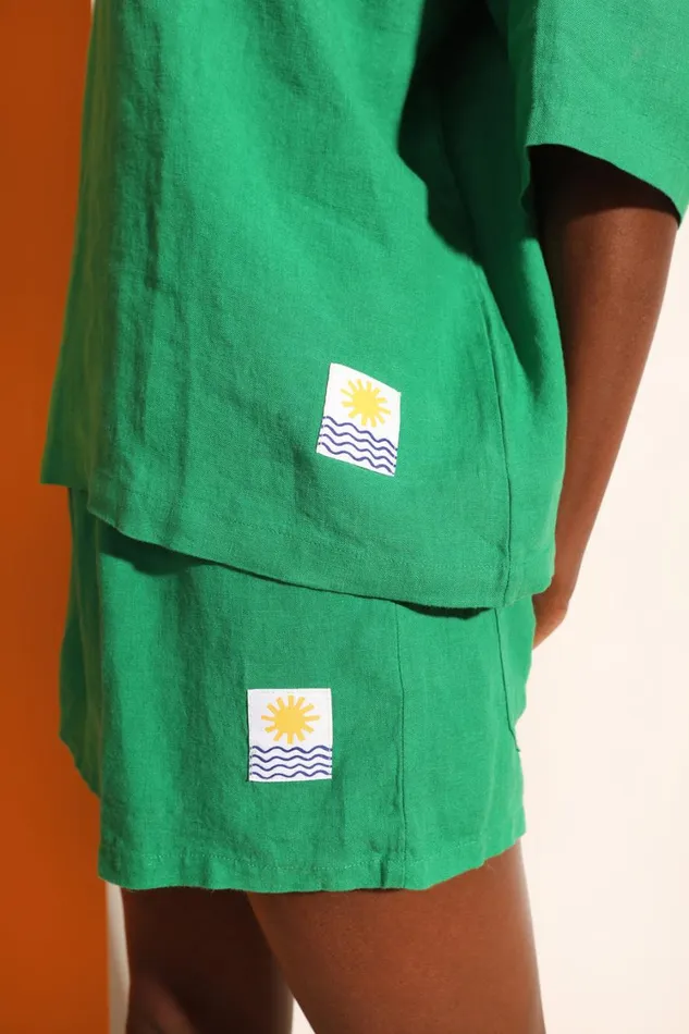 Basic Linen Top Grass WomensShop LF Markey Tops