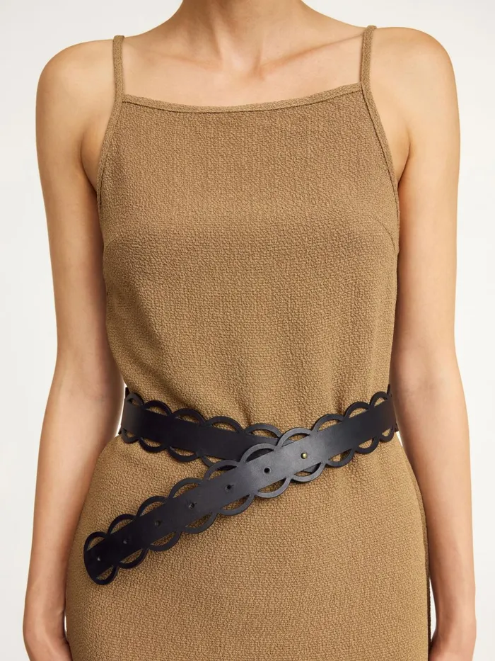 Belts Women By Malene Birger Nurra Leather Belt Black
