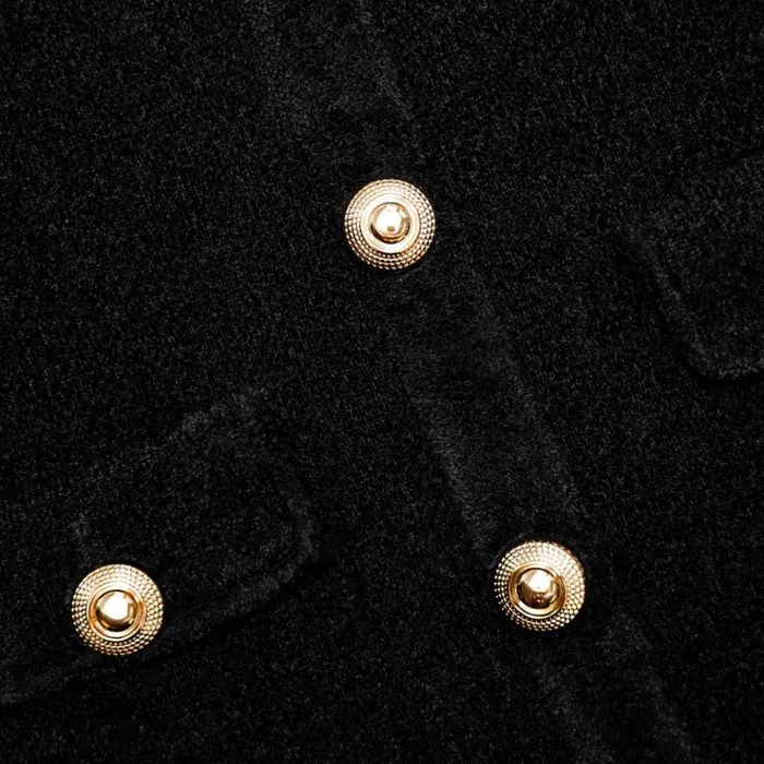 Black Chenille Knit Mini Dress Women Self Portrait Dresses