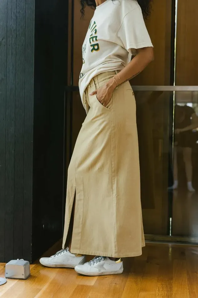 Blake Skirt In Khaki Khaki Women Bohme Skirts