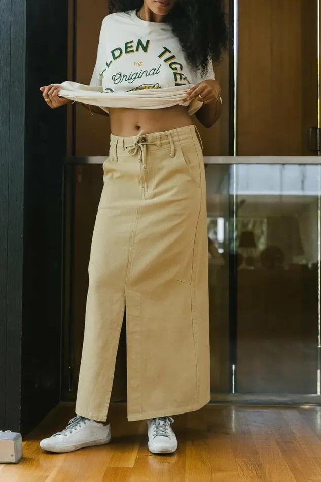 Blake Skirt In Khaki Khaki Women Bohme Skirts