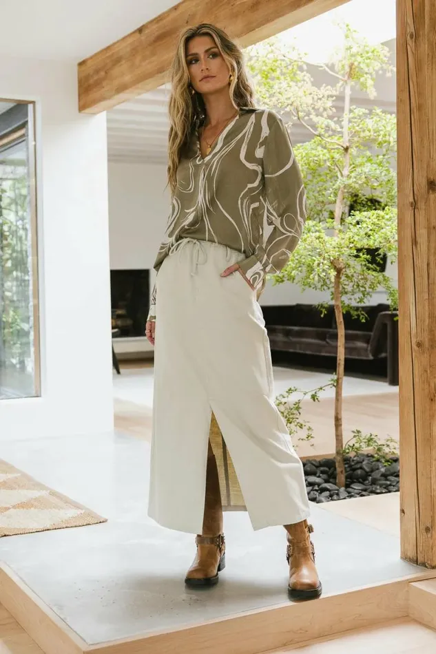 Blake Skirt In Taupe Taupe Women Bohme Skirts