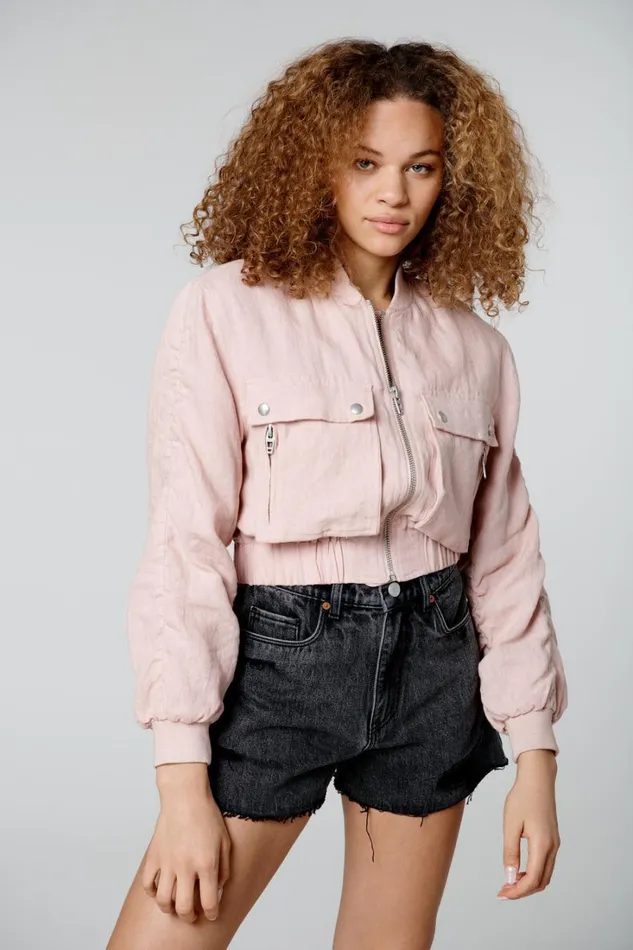 BLANK NYC Jackets Rosy Cheeks Bomber 8211 Women