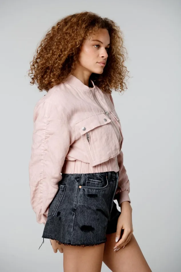 BLANK NYC Jackets Rosy Cheeks Bomber 8211 Women