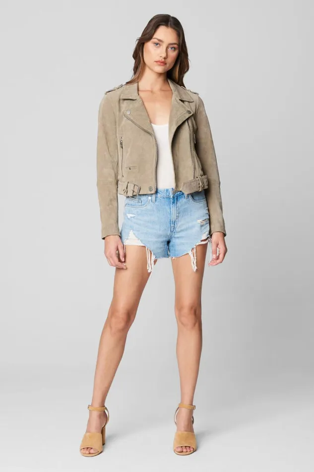 BLANK NYC Jackets Sand Stoner Moto Jacket 8211 Women