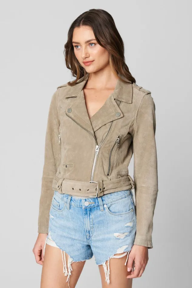BLANK NYC Jackets Sand Stoner Moto Jacket 8211 Women