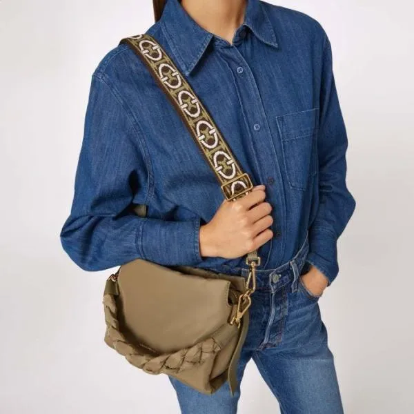 Boheme Puffy Nylon Laurel Green Women Coccinelle Top Handle Bag