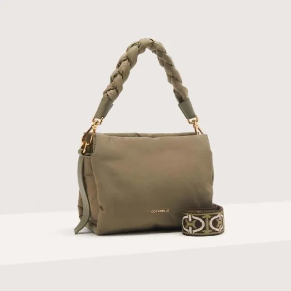 Boheme Puffy Nylon Laurel Green Women Coccinelle Top Handle Bag