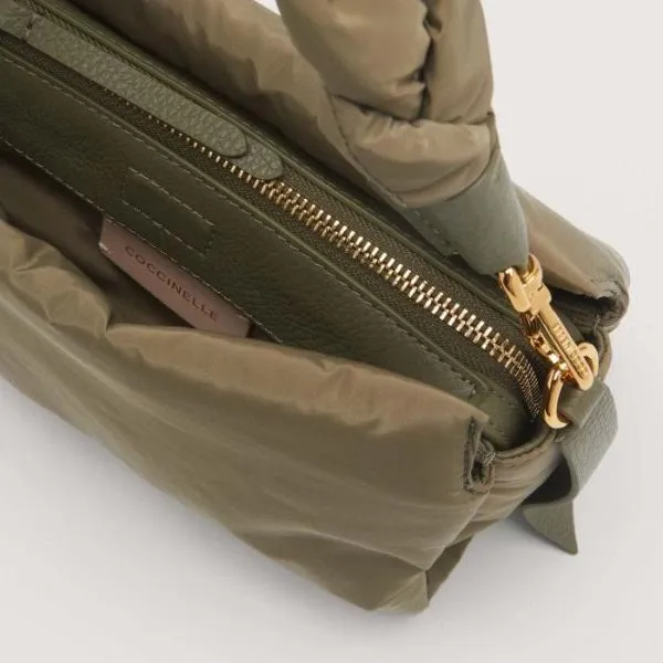 Boheme Puffy Nylon Laurel Green Women Coccinelle Top Handle Bag