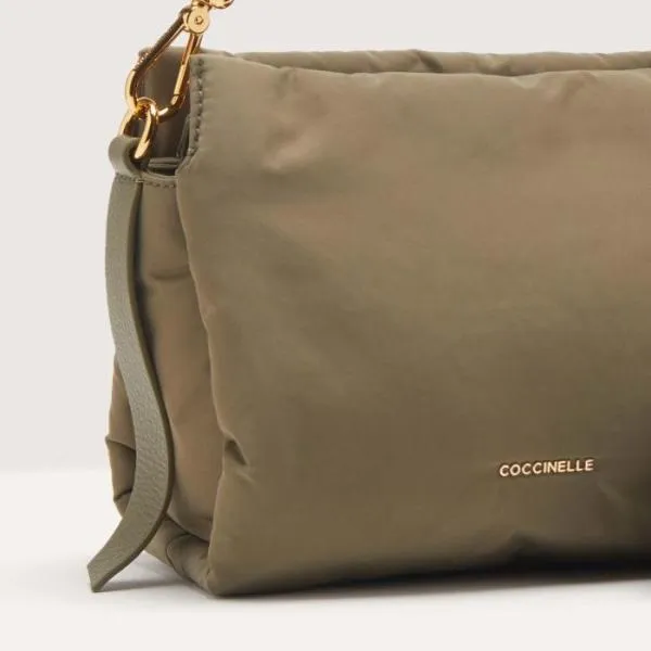 Boheme Puffy Nylon Laurel Green Women Coccinelle Top Handle Bag