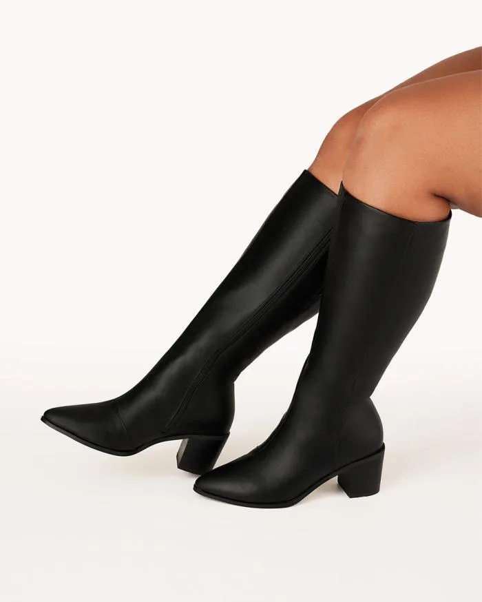 Boots Billini Knee High Boots GRANGER CURVE BLACK