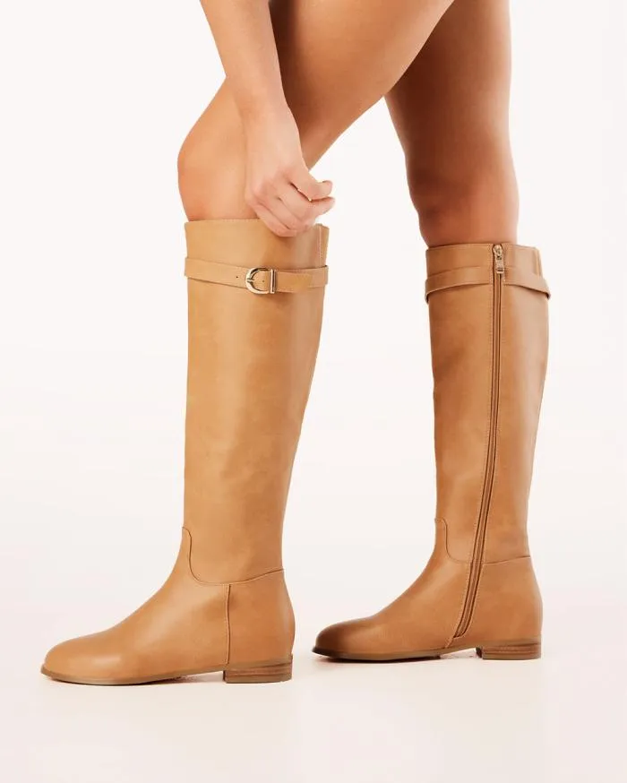 Boots Billini Knee High Boots KAISON CAMEL CASUAL