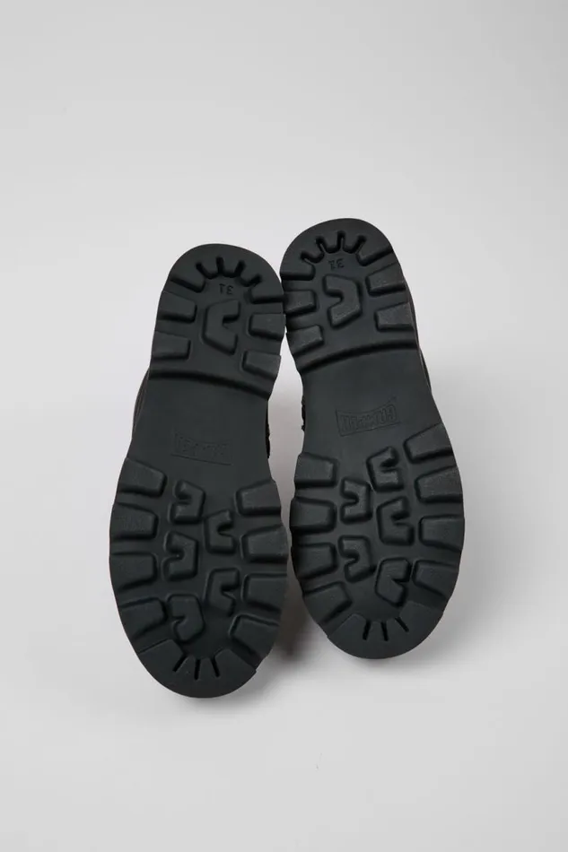 Boots Kids Camper Brutus GORETEX Grey Leather And Textile Boots Boots Kids Camper Brutus GORETEX Grey Leather And Textile Boots