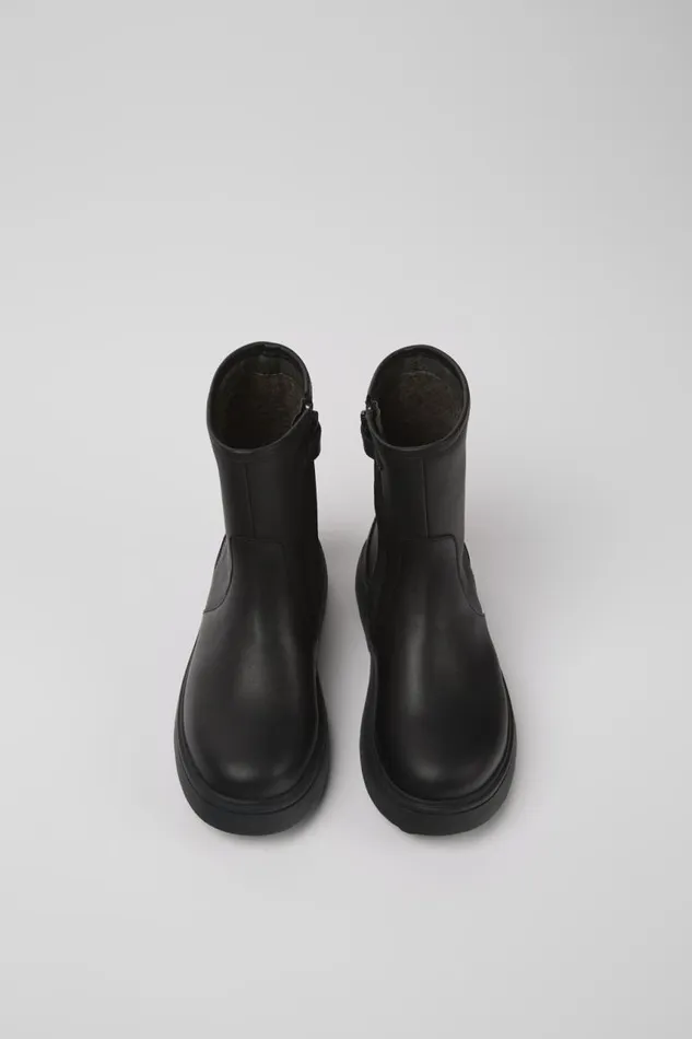 Boots Kids Camper Norte Black Leather Boots