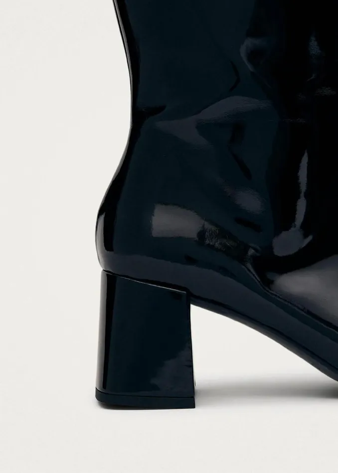 Boots Women ALOHAS Chalk Onix Black Vegan Leather Boots