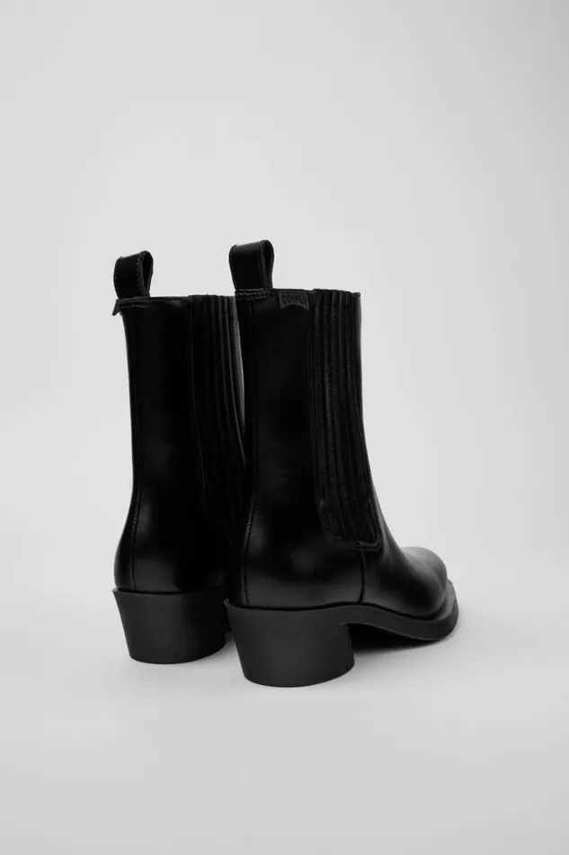 Boots Women Camper Bonnie Black Leather Boots