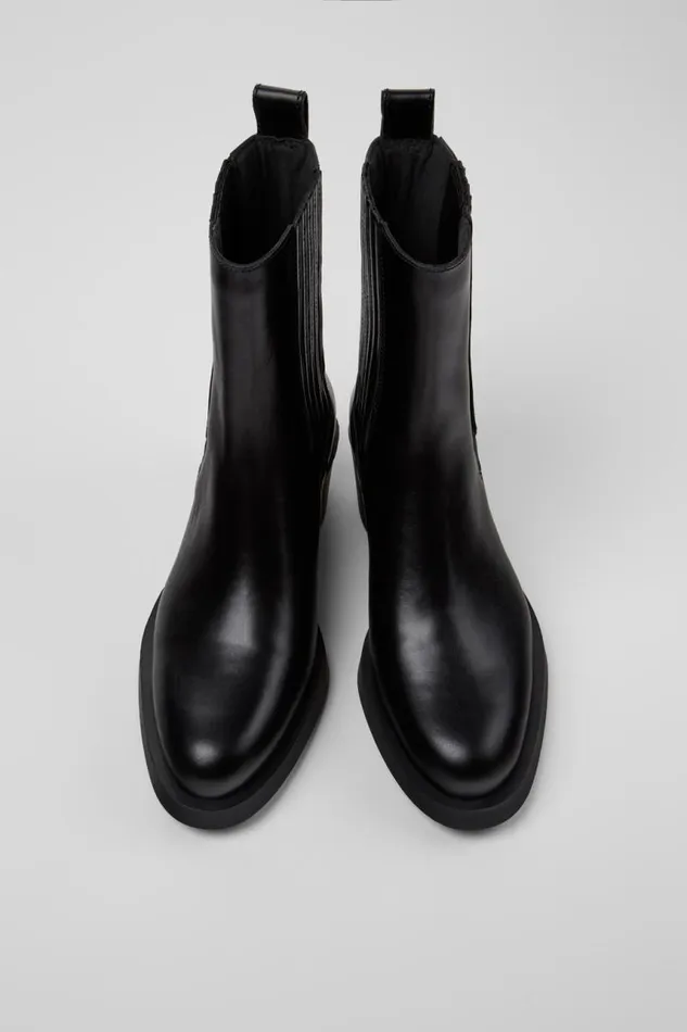 Boots Women Camper Bonnie Black Leather Boots