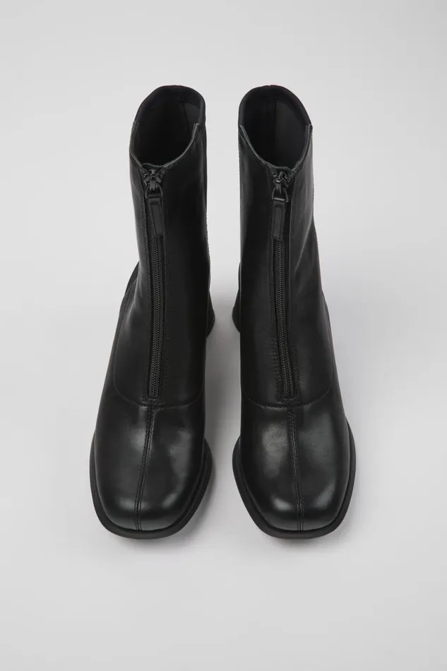 Boots Women Camper Kiara Black Leather And Recycled PET Boots Boots Women Camper Kiara Black Leather And Recycled PET Boots