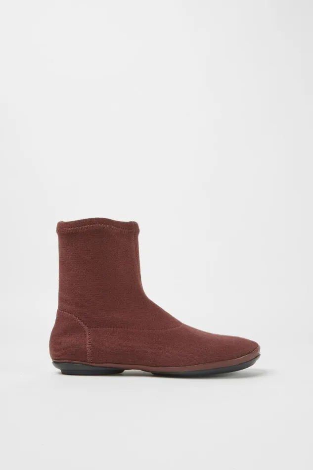 Boots Women Camper Right TENCEL Burgundy Ankle Boots Boots Women Camper Right TENCEL Burgundy Ankle Boots