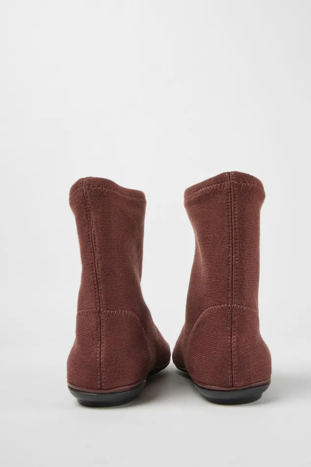 Boots Women Camper Right TENCEL Burgundy Ankle Boots Boots Women Camper Right TENCEL Burgundy Ankle Boots