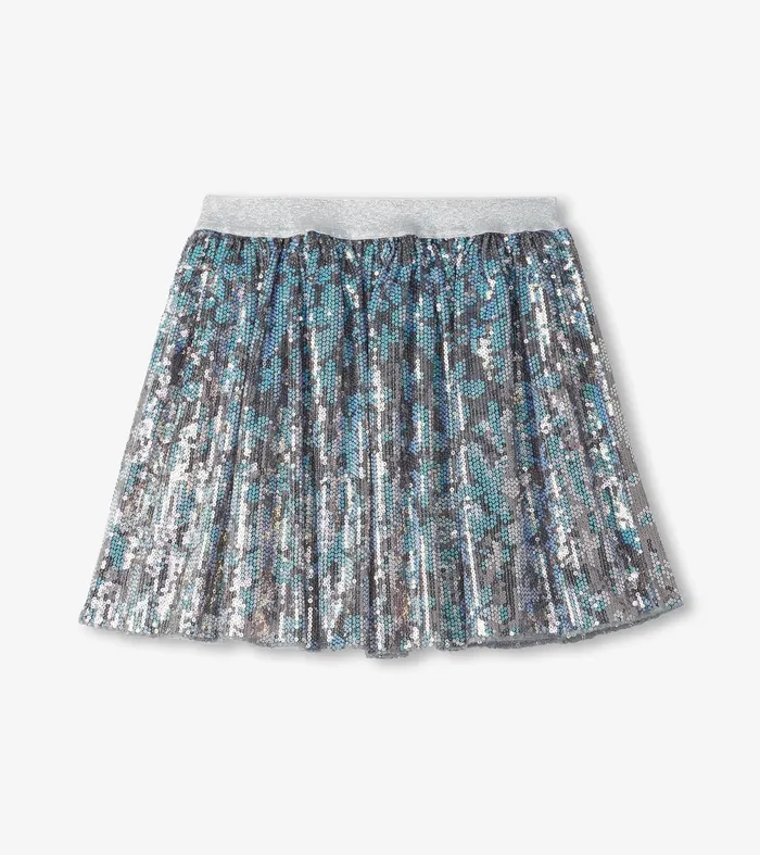 Bottoms Girls Hatley Girls Flower Shimmer Sequin Tulle Skirt
