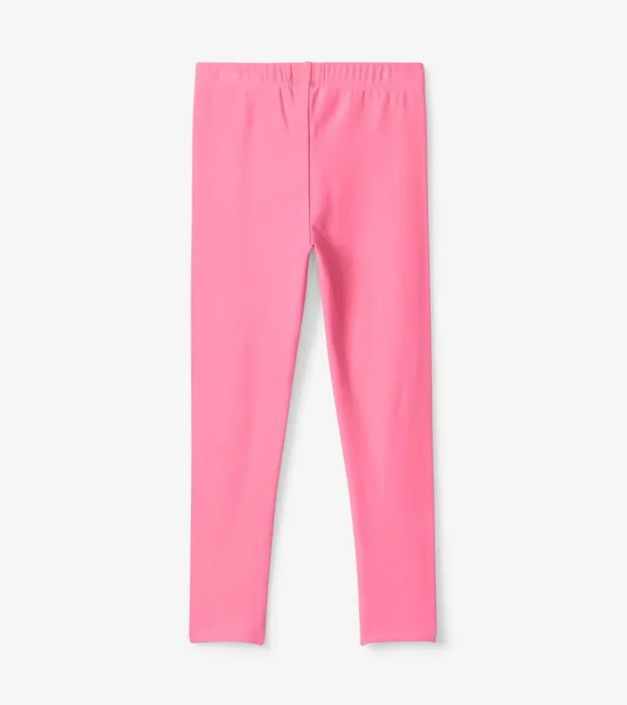 Bottoms Girls Hatley Girls Pink Cozy Leggings