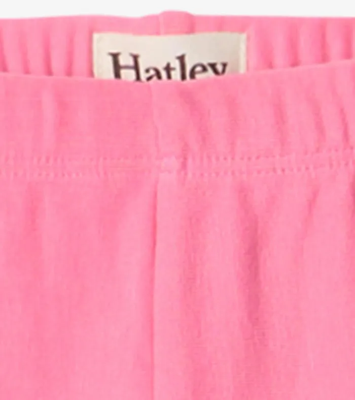Bottoms Girls Hatley Girls Pink Cozy Leggings