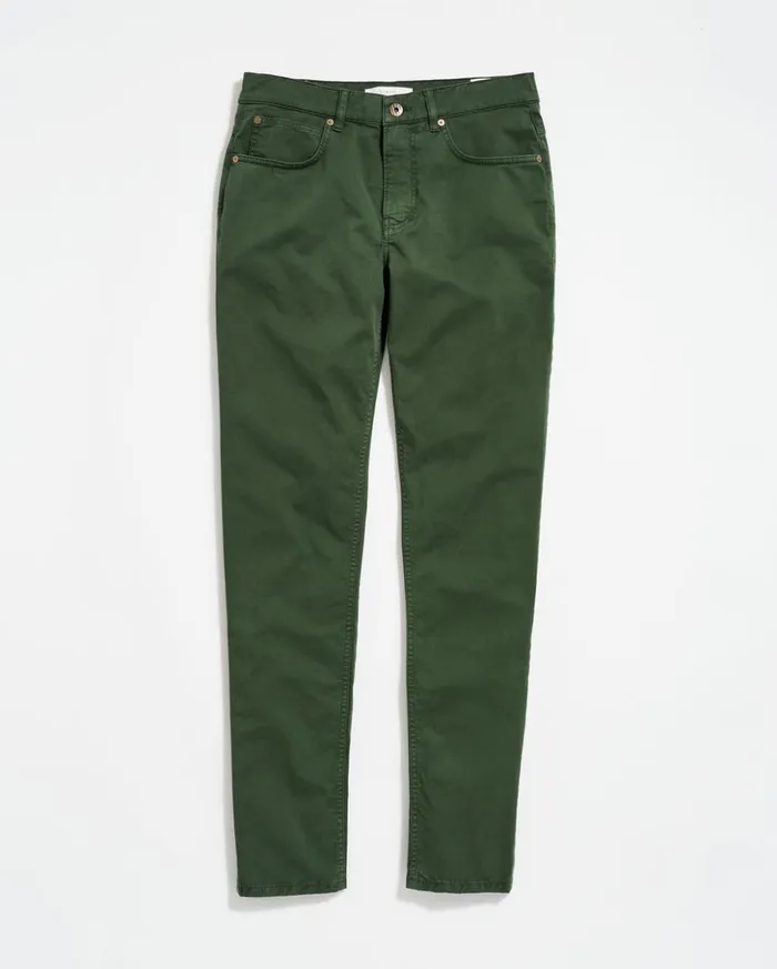Bottoms Men Billy Reid 5 Pocket Pant Pine Green