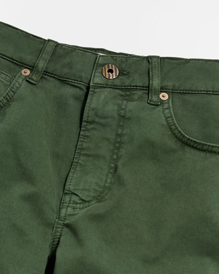 Bottoms Men Billy Reid 5 Pocket Pant Pine Green