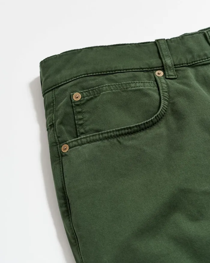 Bottoms Men Billy Reid 5 Pocket Pant Pine Green