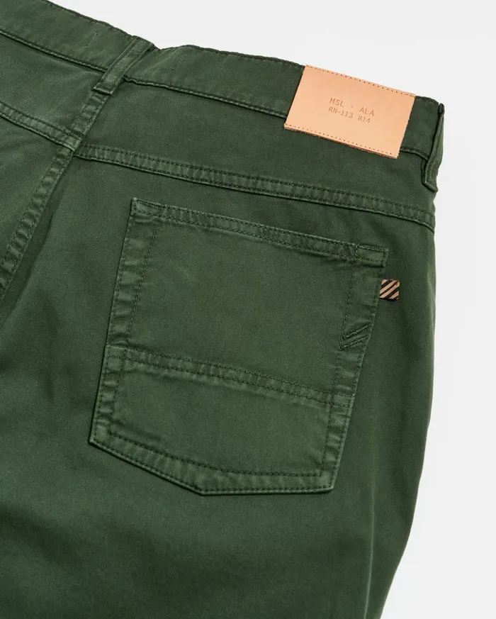 Bottoms Men Billy Reid 5 Pocket Pant Pine Green