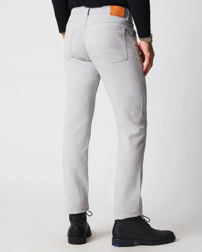 Bottoms Men Billy Reid Cotton Linen 5 Pocket Pant Quarry
