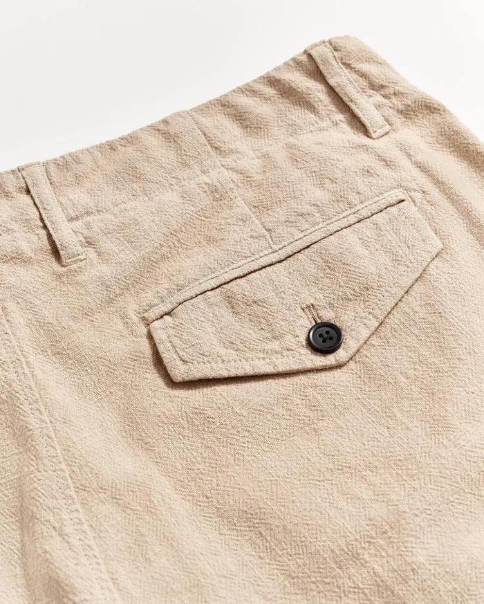 Bottoms Men Billy Reid Slub Cotton Short Khaki