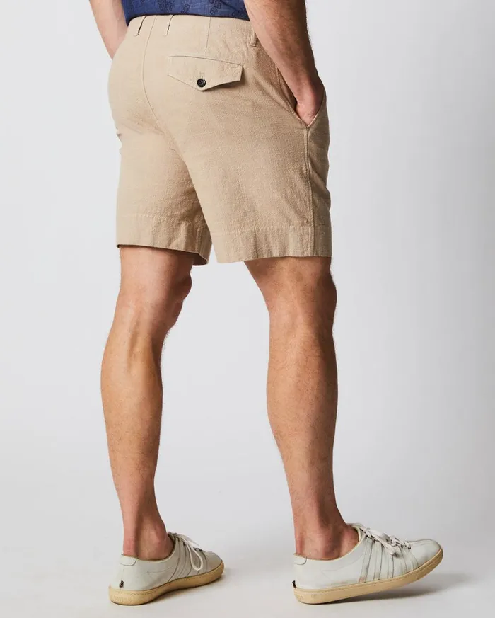 Bottoms Men Billy Reid Slub Cotton Short Khaki