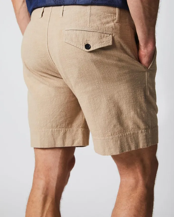 Bottoms Men Billy Reid Slub Cotton Short Khaki