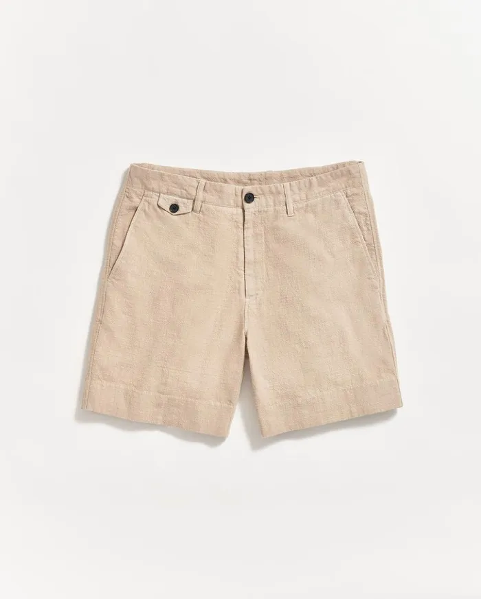Bottoms Men Billy Reid Slub Cotton Short Khaki