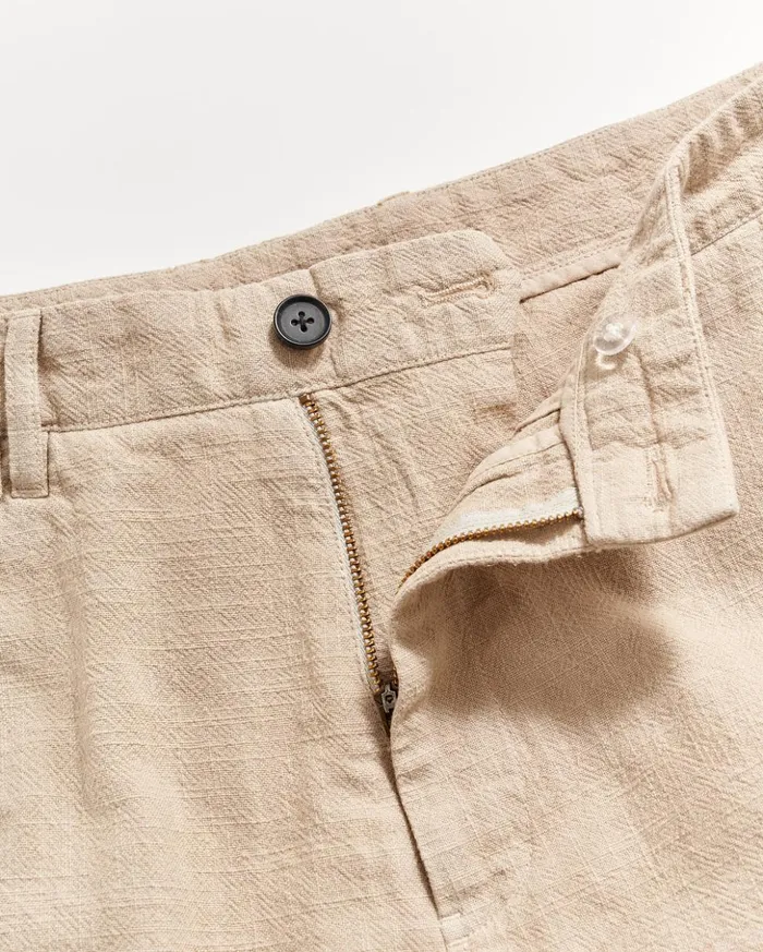 Bottoms Men Billy Reid Slub Cotton Short Khaki