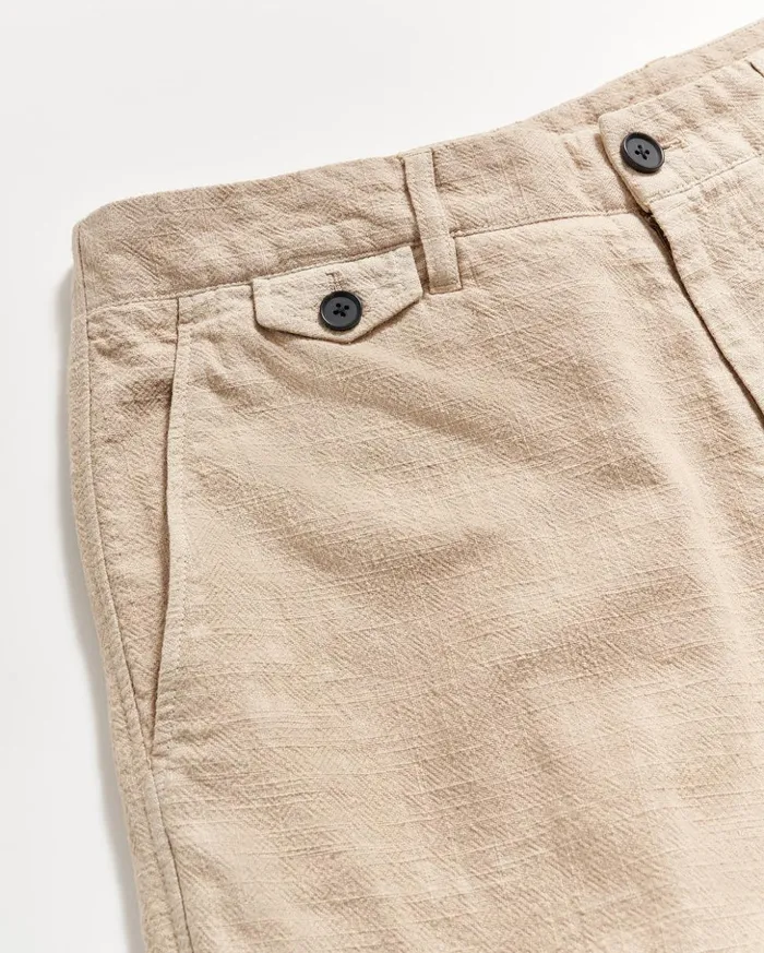 Bottoms Men Billy Reid Slub Cotton Short Khaki